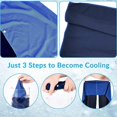 thumbnail image 2 of Toudaret 1 Pair Cooling Towel U-shaped Hoodie Beach Camping Gym Sun Protection Quick Drying Head Protection Cooling Cloth Sunscreen Bandana Kerchief, 2 of 8