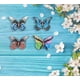 thumbnail image 3 of 4 piezas de mariposas de metal para decoración de pared, decoración de jardín de mariposas, 3 of 5
