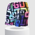 thumbnail image 2 of ZQUUVOU Men's Quick Dry Swim Trunks Low Rise Flat Front Double Layer Beach Boardshorts Above Knee Swimwear Bathing Suits Multicolor, 2 of 5