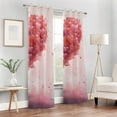 thumbnail image 6 of Valentine's Day Couple Hearts Blackout Curtain Panels Drapes Privacy Assured with Light Filtering Curtains for Living room Bedroom Bathroom Window, 6 of 6
