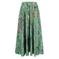 thumbnail image 7 of Nmnitkp Skirts for Women Casual Floral Prints Women's Pleated Skirt Chiffon Elastic Waist A-Line Midi Length Skirt Fashionable Trends Maxi Skirt, 7 of 7