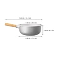 thumbnail image 2 of FOMIYES Aluminum Water Ladle Silver 1 Pack Durable Kitchen Scoop for Home Use 13.6x7.9x3.3 Inches, 2 of 8