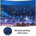 thumbnail image 4 of 8 x 6 ftChristmas Backdrop Winter Village Scenery Xmas Pine Trees Background Photography Banner for Birthday Christmas Party Decorations Supplies Photo Photobooth Props, 4 of 5
