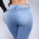 thumbnail image 5 of Pantalón Skinny Corto Mezclilla Ajustado Mujer con Stretch, 5 of 6
