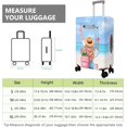 thumbnail image 6 of Travel Luggage Cover Suitcase Girl Protector Storage Fits 18-32 Inch Luggage Flower Luggage Protector Wheel Covers Patterned Travel with Pocket Elastic Luggage Anti-scratch Suitcase Cover XL, 6 of 6