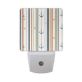 thumbnail image 6 of Yayeee LED Plug in Night Light for The Home with Auto Dusk to Dawn Light Sensors, 2 Pack, Nautical Pattern, 6 of 6