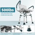 thumbnail image 3 of Silla de ducha giratoria Aidwaygo ajustable 40x62 cm 227 kg, 3 of 8