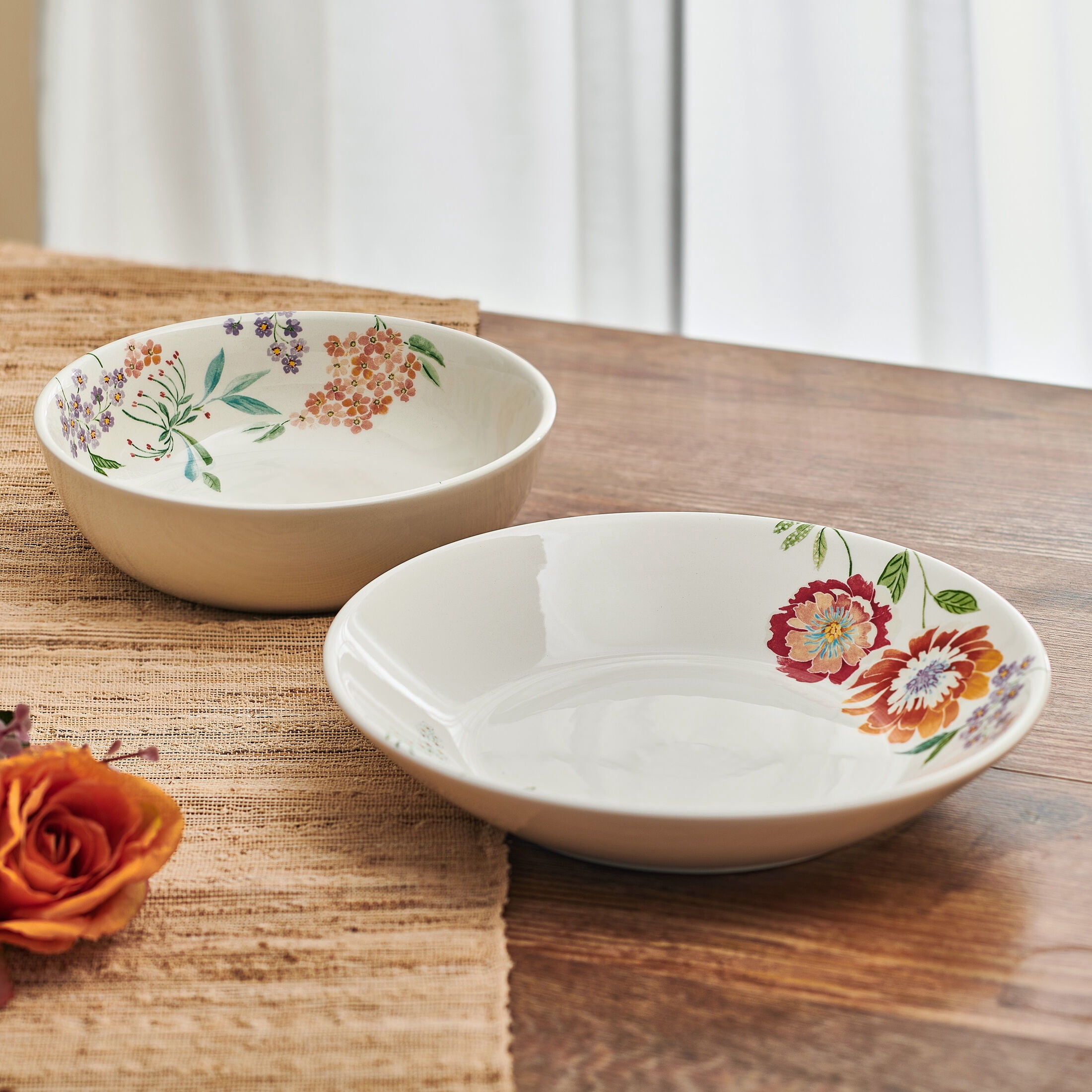 Fitz and Floyd Meadow Serve Bowls (Set of 2)