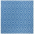 thumbnail image 6 of SAFAVIEH Montauk Raeyln Geometric Cotton Area Rug, Blue/Ivory, 6' x 6' Square, 6 of 10