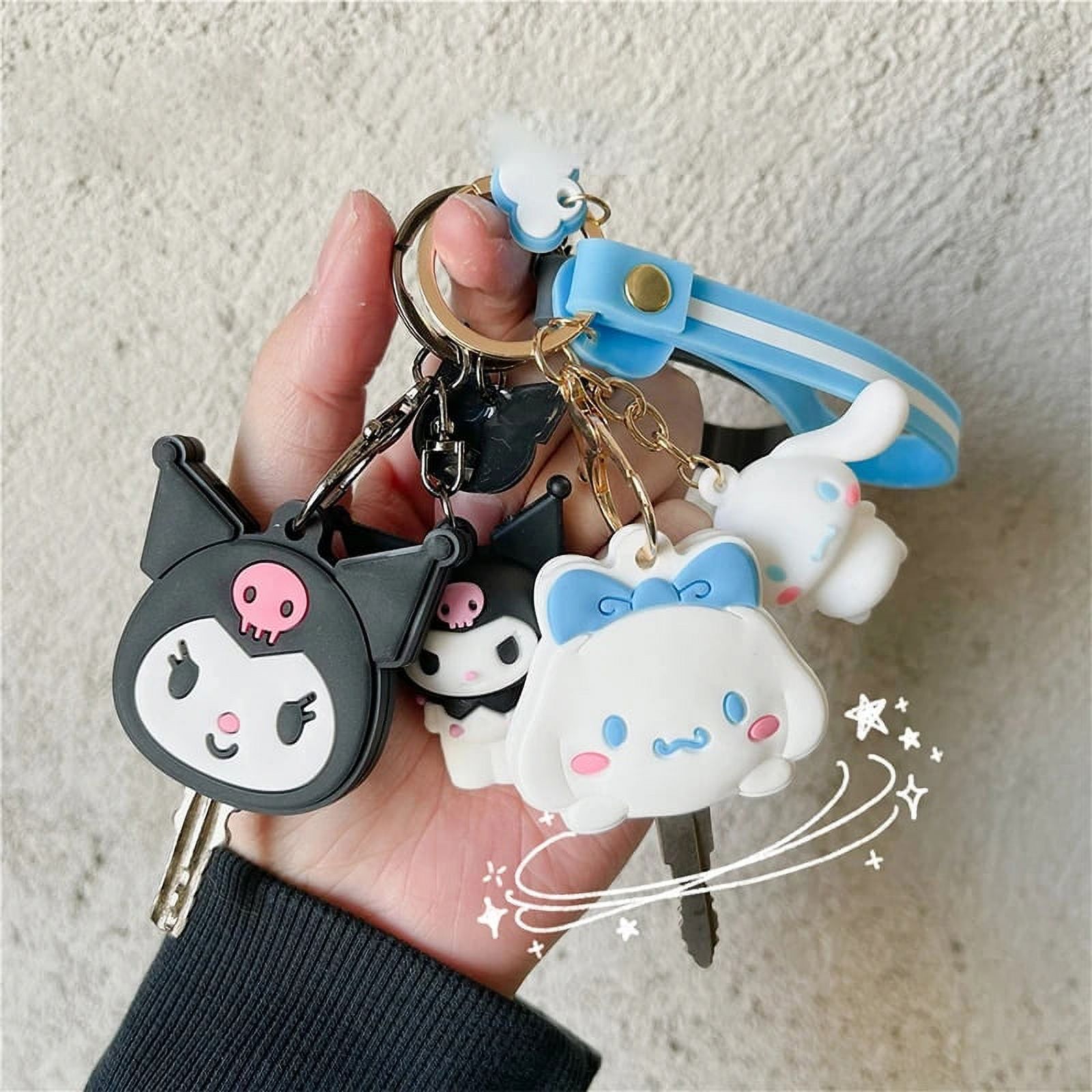 Kandazemei Sanrio Hello Kitty Keychain Silicone Cute Key Case Kt Cat 