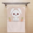 thumbnail image 4 of Soft Hand Fingertip Towels 2 Pcs Face Bath Towels Kawaii Rabbit Absorbent Washcloths for Bathroom Hotel Kitchen 30x15in, 4 of 6