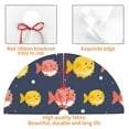 thumbnail image 6 of Kll 48" Christmas Tree Skirt Cute Puffer Fish Xmas Tree Skirts Mat For New Year Xmas Holiday Party Indoor Outdoor Home Decoration, 6 of 9
