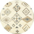 thumbnail image 1 of Ahgly Company Machine Washable Indoor Round Contemporary Brown Area Rugs, 4' Round, 1 of 7