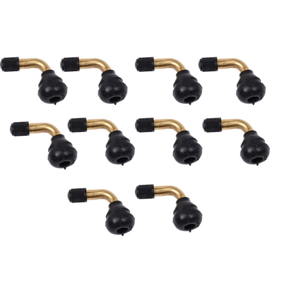 10pcs Car Tire Valve Air Tyre PVR70 Valve Stem Bent 45 Degree Angled Rubber