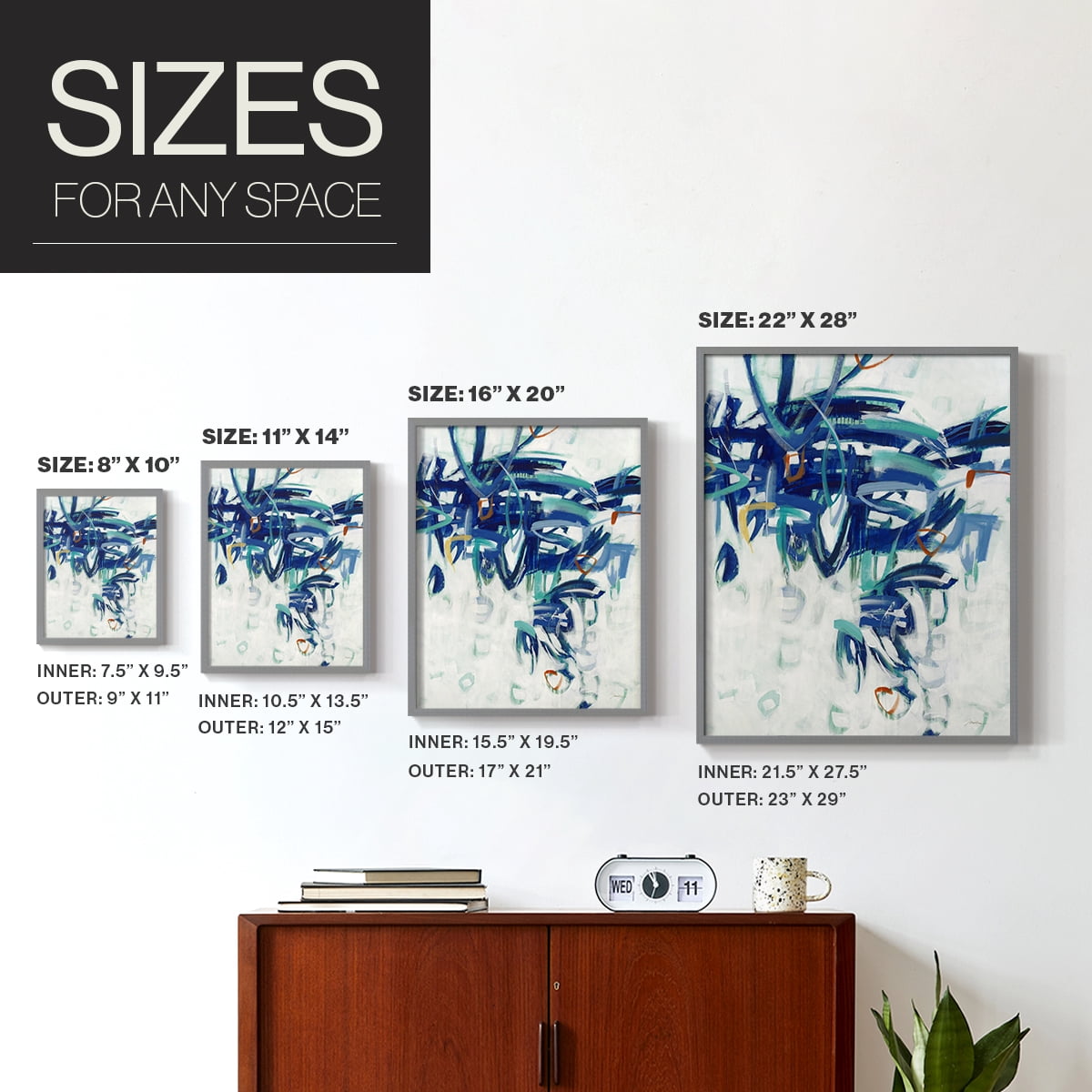 Child's Play I in Paper Solid Wood 11 x 14 Framed Print