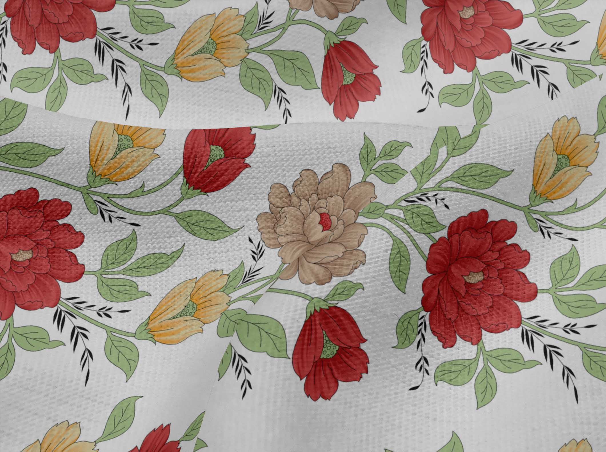 oneOone Georgette Viscose Magenta Fabric Leaves Sewing Fabric By The Yard  Printed Diy Clothing Sewing Supplies 42 Inch: شراء أفضل المنتجات في المتجر  الإلكتروني Coolbe