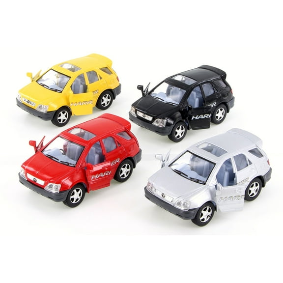 Box of 12 Toyota Harrier, Assortment - Kinsmart 4008D - 4" Scale Diecast Model Cars