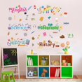 thumbnail image 1 of TOARTi Back to School Bulletin Board Decorations Colorful Learning Wall Sticker for Classroom Educational Subjects Wall Decals Math Art History English Science Geography Stickers Class Subject Decals, 1 of 7