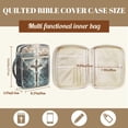 thumbnail image 5 of FOR U DESIGNS Jesus Cross Wings Print Bible Cover for Women Men Bible Case Large Capacity Church Bag Bible Protective Tote Bag Bible Organizer Case with Zipper Pocket, 5 of 7