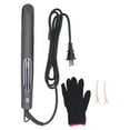 thumbnail image 1 of Plancha de pelo 2 en 1, rizador, calefacción PTC retorcida, pantalla LCD, control de temperatura, rizador plano para cabello con guantes, enchufe de 100-240V EE. UU., 1 of 5