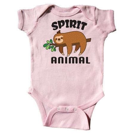 

Inktastic My Spirit Animal is a Sloth with Sloth Illustration Gift Baby Boy or Baby Girl Bodysuit