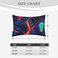 thumbnail image 5 of Haiem Pillowcase for Hair and Skin Queen - Neon City Map Printed Soft Pillowcase with Envelope Closure-16"x24", 5 of 8