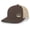 Brown/Khaki, variant on Men's Scenic Mountain Outdoors Woodland Embroidered Mesh Back Trucker Hat, Charcoal/Neon Blue