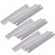 thumbnail image 4 of 10 piezas de espejos de acero inoxidable para colgar, accesorios de bricolaje, decoraciones de chapado, conector de doble agujero (plata), 4 of 7