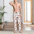 thumbnail image 2 of Fotbe funny cats celebrating Valentine's Day Pantalones de Pijama para Hombre, Pantalones de Dormir, Pantalones de Casa con Cintura Ajustable y Bolsillos-Large, 2 of 6