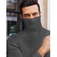 thumbnail image 4 of Ekouaer Men's Turtleneck Long Sleeve Turtle Neck Shirts, 4 of 6