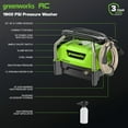 thumbnail image 2 of Greenworks 1900 PSI Portable Pressure Washer, 1.2 GPM, 2 of 10