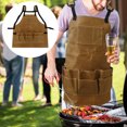 thumbnail image 1 of Tool Apron Adjustable Heavy Duty Canvas Work Apron with Pockets and Back Straps for Men Women, 1 of 9