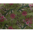 thumbnail image 4 of oneOone Tissu Viscose Georgette Feuilles & Floral Imprimé Bloc Tissu BTY 42 Pouces de Large, 4 of 4
