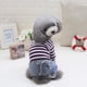 thumbnail image 4 of Billuyoard Mono de algodón para mascotas con lazo a rayas, Universal, transpirable, lavable, Unisex, para interiores y exteriores, ropa para Ropa para mascotas Marrón, 4 of 6