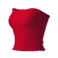 thumbnail image 3 of MixMatchy Women's Solid Smocked Tube Top, 3 of 4