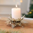 thumbnail image 2 of Classic Christmas Decorative Candle Holder Warm Festive for Home Party Winter Holiday Table Decor, 2 of 4