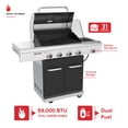thumbnail image 4 of Nexgrill 4-Burner Dual Fuel Gas Grill with Side Burner and Griddle Insert, 627 SQ In Total Cooking Space, 59,000 BTUs Output, BBQ Grill Perfect for Outdoor Gatherings - 720-0958HE, 4 of 10