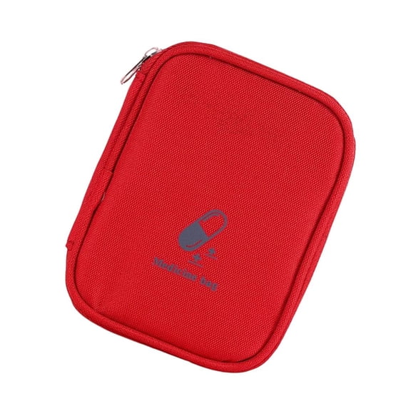 Giaone Portable Mini First Aid Bag Empty Small Size Medicine Pouch for Home Travel