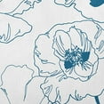 thumbnail image 2 of 16" x 16" Simply Daisy Popping Poppies Polyester Accent Pillow, Teal Qty 1, 2 of 3
