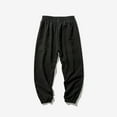 thumbnail image 5 of Chiccall Mens Summer Sweatpants Casual Elastic Waist Drawstring Oversized Workout Gym Pants with Pockets Black L, 5 of 5