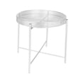 thumbnail image 4 of GUOOL Table d'Appoint d'Extérieur en Fer Support de Petit Pot en Métal pour Chambre Patio Balcon Blanc, 4 of 9