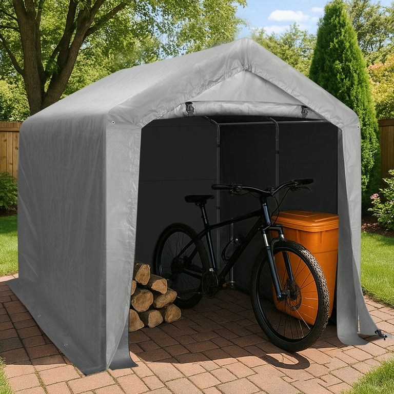 Ktaxon 8'x8' Metal Carport, Outdoor Heavy Duty Car Tent with