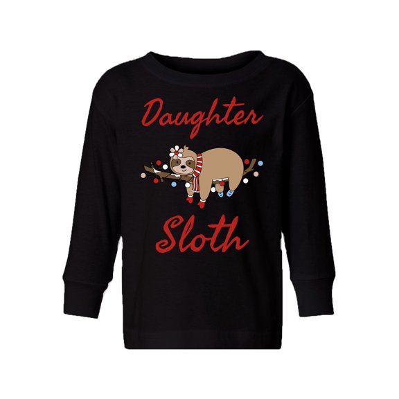 Awkward Styles Christmas Long Sleeve Shirt for Girls Toddler Daughter Sloth Shirt