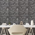 thumbnail image 3 of Ambesonne Black and White Peel & Stick Wallpaper for Home, Random Dotted Lines, 13"x72", Black and White, 3 of 6