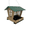 Green, variant on JCS Wildlife Recycled Poly Lumber Hopper Bird Feeder with Removable Acrylic Seed Windows, 5 lb Capacity, Green & Tan