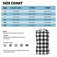 thumbnail image 6 of Uemuo Black White Plaid Pattern Men's Sleeveless T-Shirt,Muscle Athletic Tank Top, Moisture-wicking Quick-dry Breathable Classic Tee Top for Gym Run Outdoor Sports-X-Large, 6 of 8