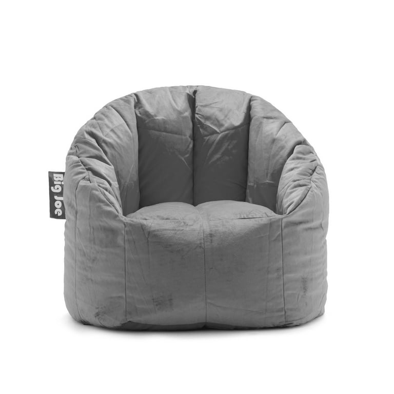 Big Joe Milano Bean Bag Chair, Leopard Print Plushie Fur, Soft Faux Fur, 2.5 feet