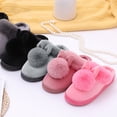 thumbnail image 6 of Eoperou 1 Pair Candy Color Anti-skid Cotton Slippers Thick Bottom Women Slip-on Hare Ear Flat House Slippers for Daily Life, 6 of 8