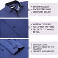 thumbnail image 4 of WARHORSEE Mens Dress Shirts Long Sleeve Regular Fit Printed Button Down Shirts, 4 of 11