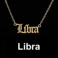 thumbnail image 5 of Bijoux en Liquidation Nouvelle Mode Collier 12 Collier Alphabet Anglais Or, 5 of 5